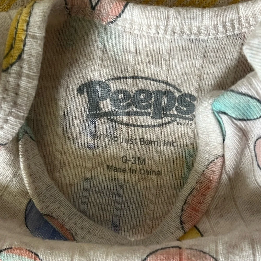 Peeps Baby Easter Outfit Set 0-3 Months